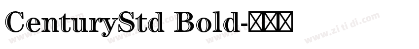 CenturyStd Bold字体转换